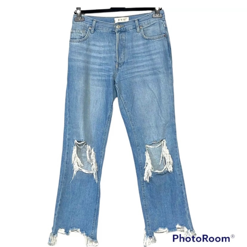 Free People Maggie Distressed Jean Light Stone 25